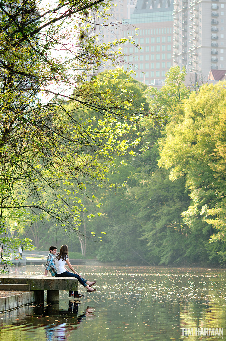 Atlanta engagement shoot in Piedmont Park