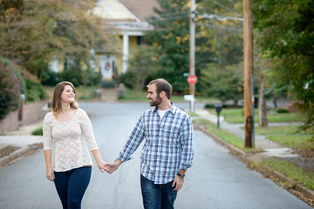 engagement shoot in downtown acworth and acworth beach