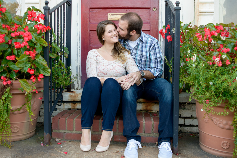 engagement shoot in downtown acworth and acworth beach