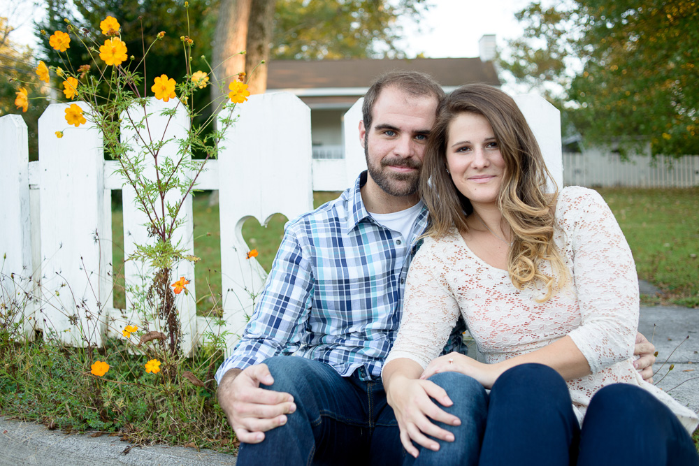 engagement shoot in downtown acworth and acworth beach