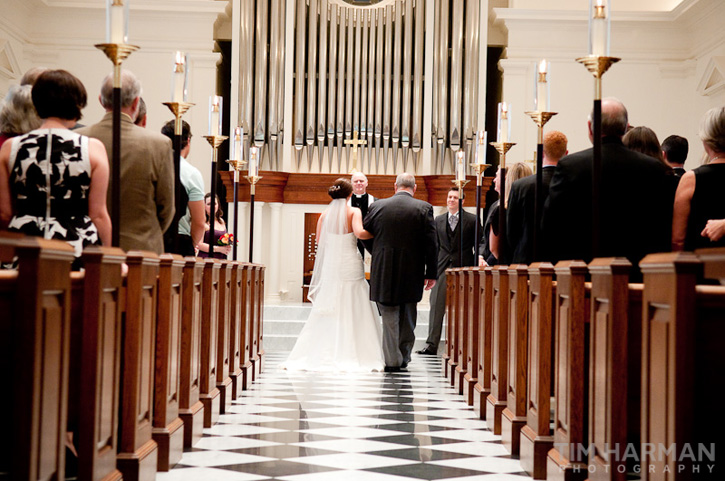 wedding at trinity presbyterian church