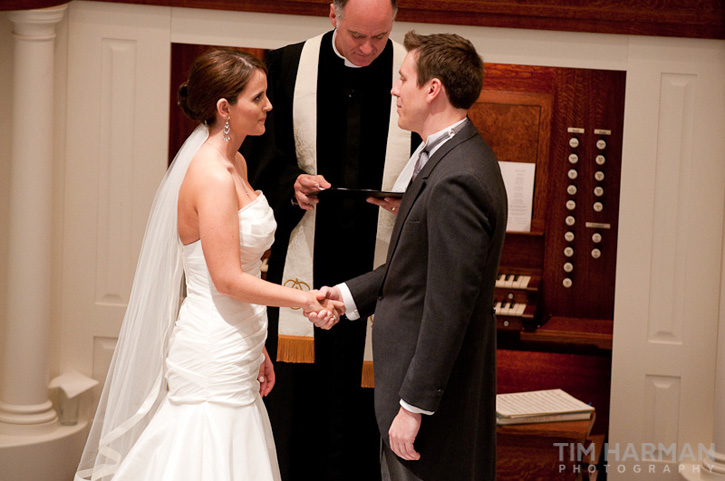 wedding at trinity presbyterian church