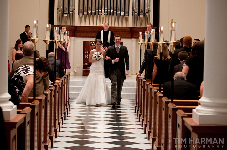 wedding at trinity presbyterian church