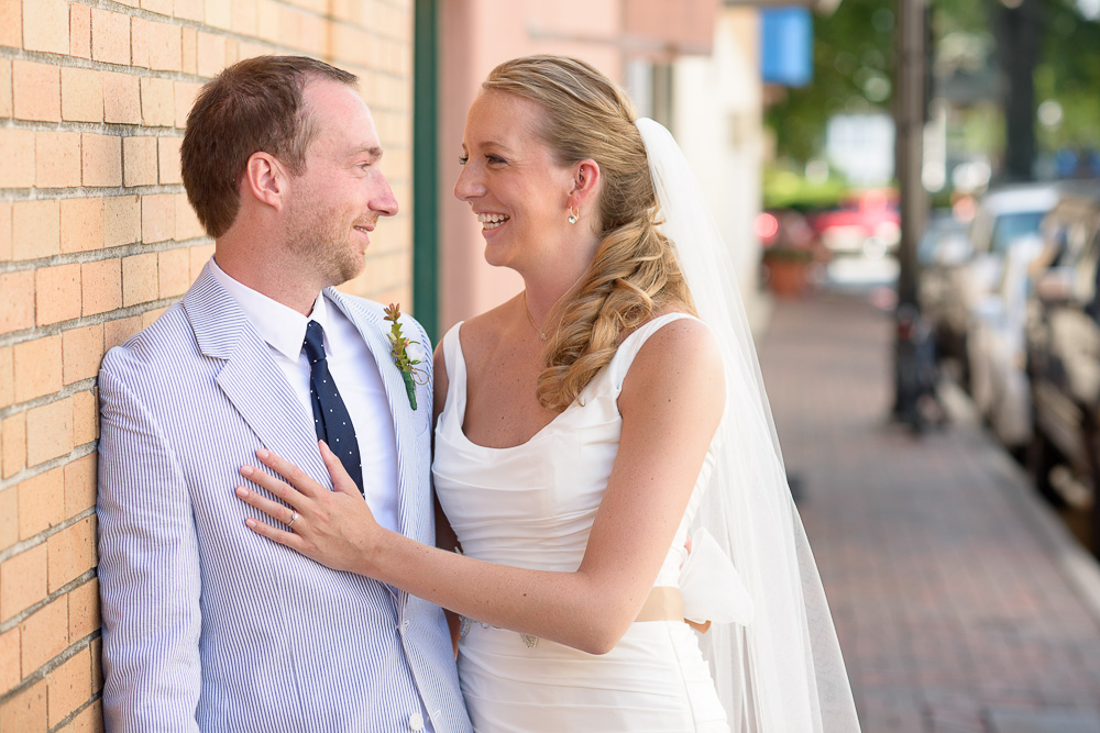 wedding at stonebridge church, reception at brickyard