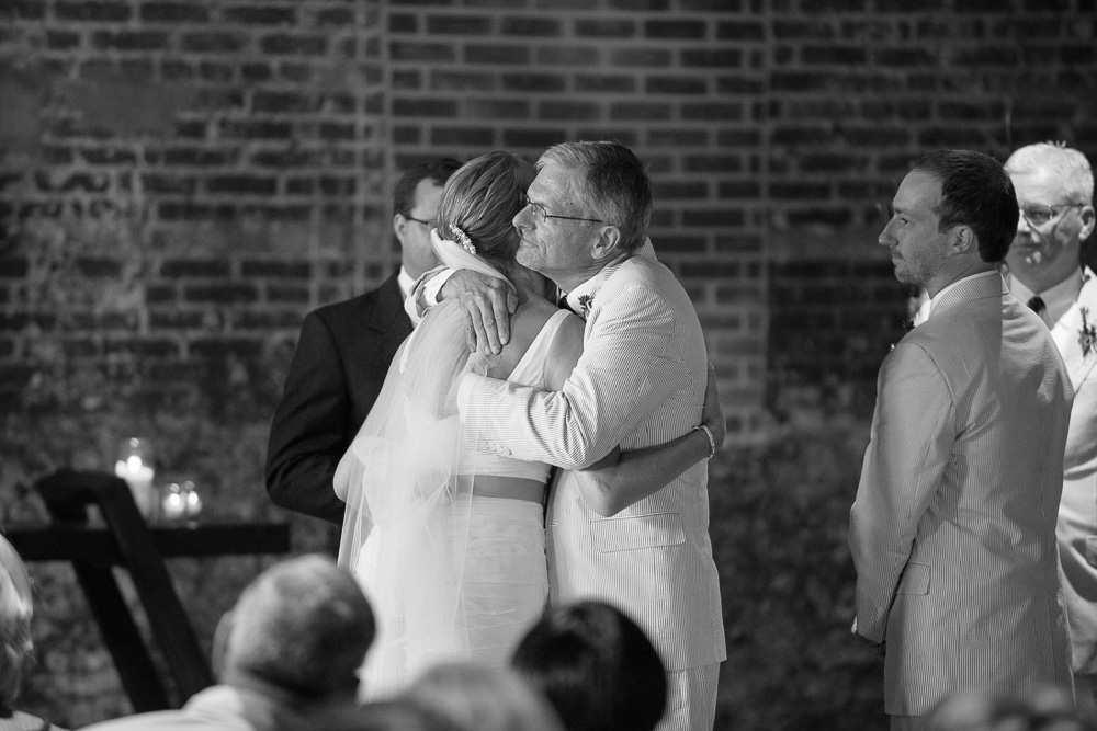 wedding at stonebridge church, reception at brickyard