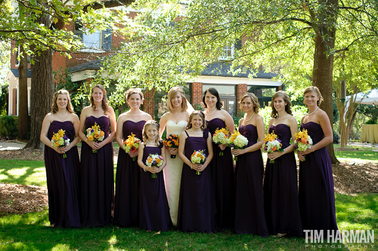 wedding reception at the gardens at great oaks