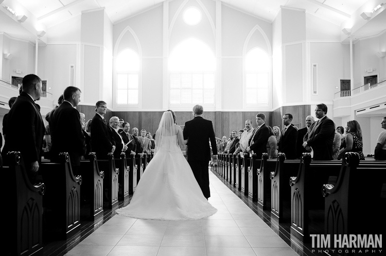 wedding at Midway Presbyterian Church