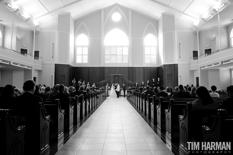 wedding at Midway Presbyterian Church