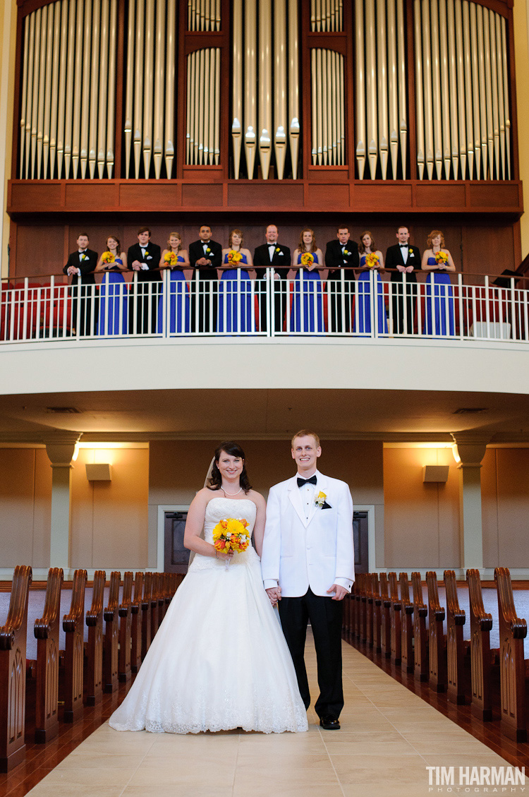 wedding at Midway Presbyterian Church