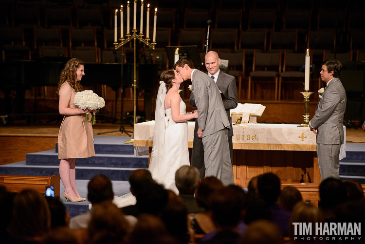 Wedding at Roswell United Methodist Church with reception following at Roswell Founders Hall