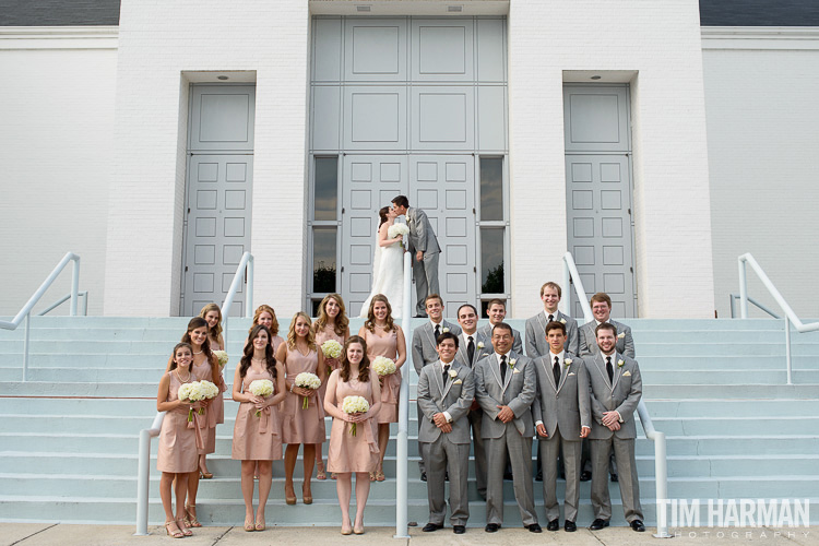 Wedding at Roswell United Methodist Church with reception following at Roswell Founders Hall