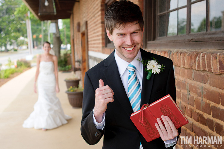 Wedding and reception at The Cotton Warehouse in Monroe, GA