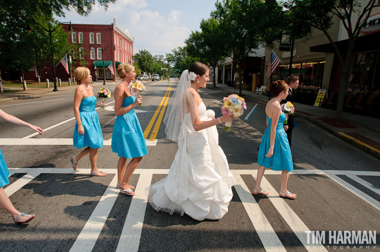 Wedding and reception at The Cotton Warehouse in Monroe, GA