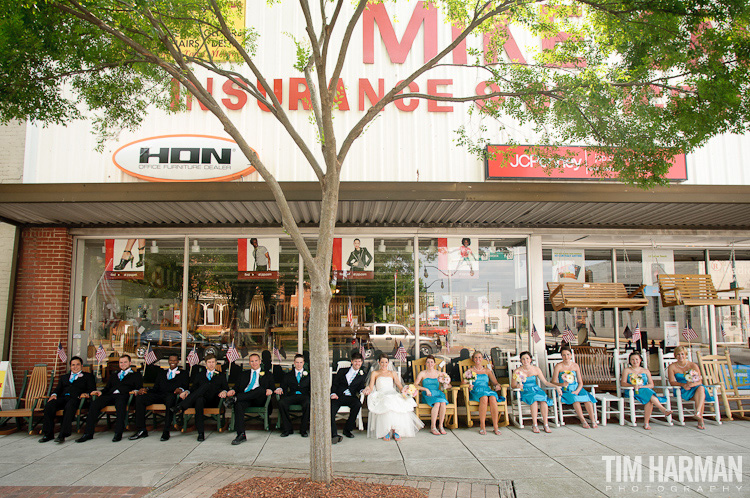 Wedding and reception at The Cotton Warehouse in Monroe, GA