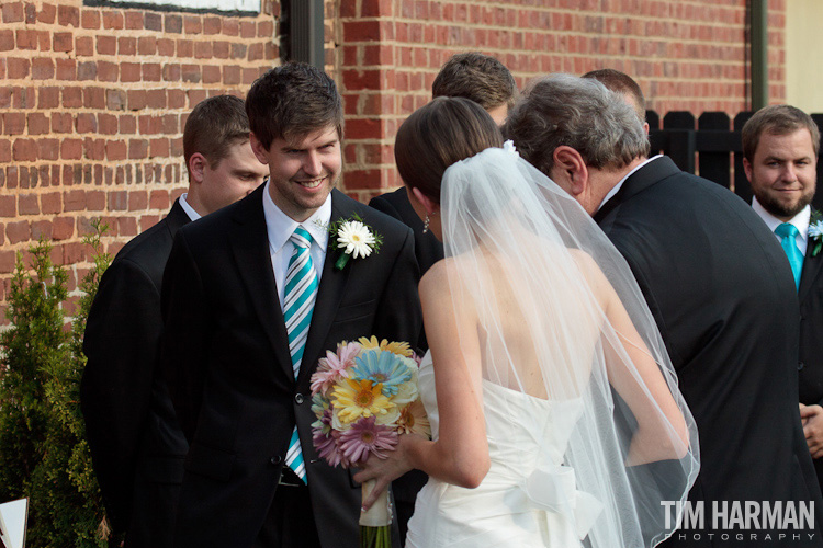 Wedding and reception at The Cotton Warehouse in Monroe, GA