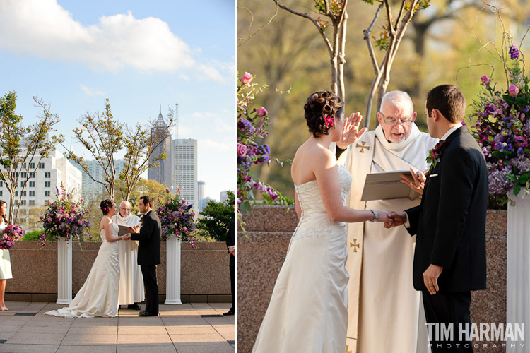 Wedding Ceremony and Reception at the Four Seasons Hotel in Atlanta, Terrace Level