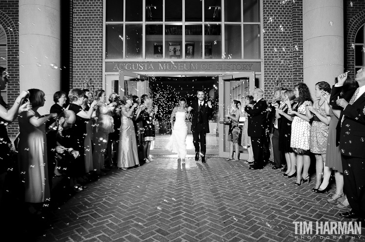 wedding reception at the Augusta Museum of History