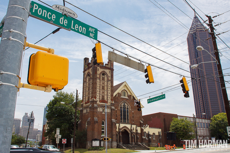 wedding and reception at St. Paul's Presbyterian Church in Atlanta, GA