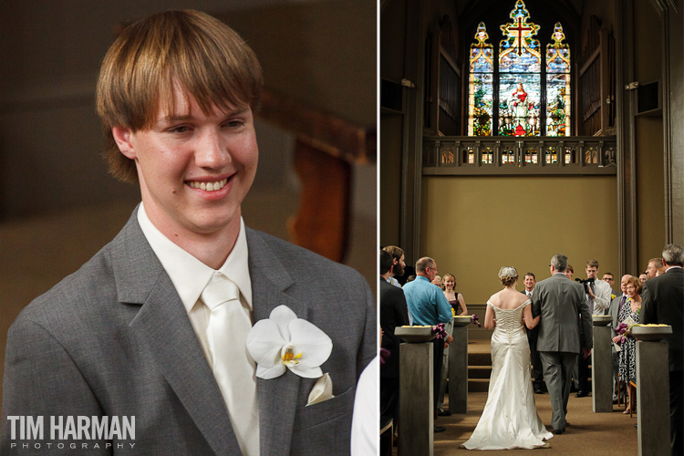 wedding and reception at St. Paul's Presbyterian Church in Atlanta, GA