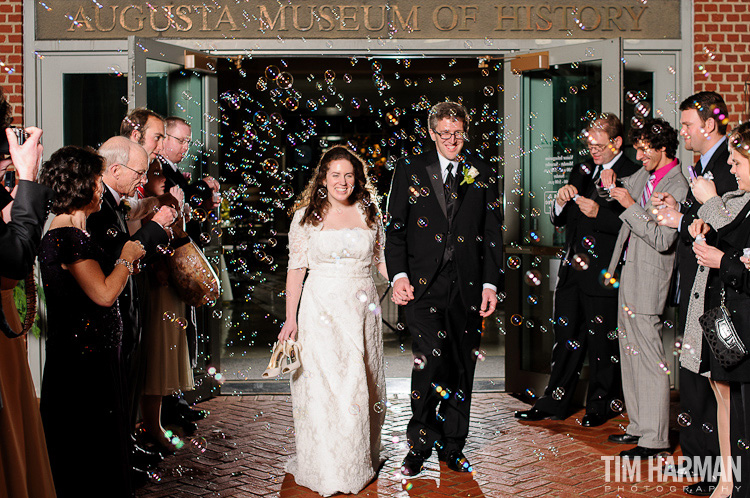 wedding at Christ Church Presbyterian and reception at Augusta Museum of History