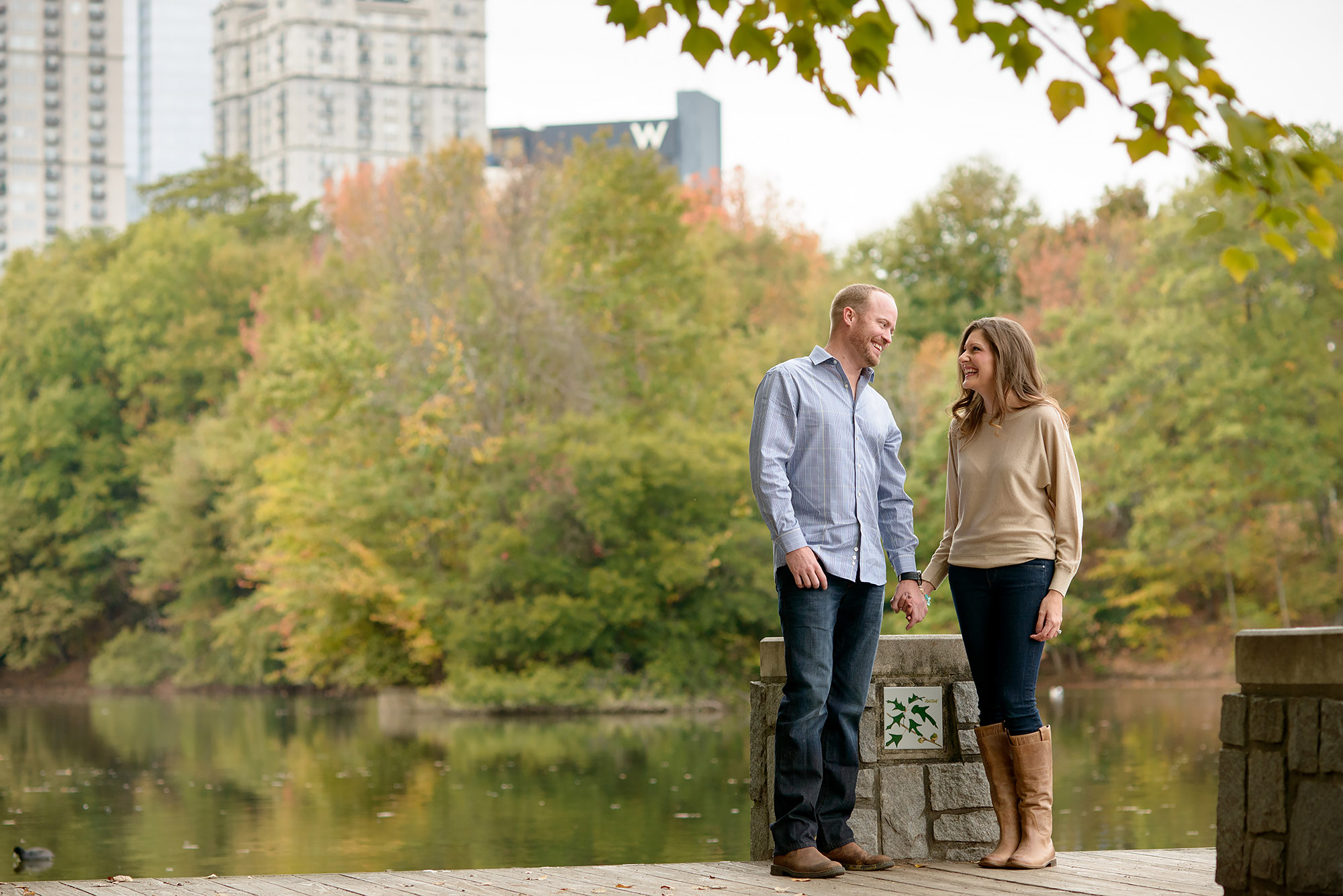 Brett and Georgia | Fall Engagement Shoot at Piedmont Park