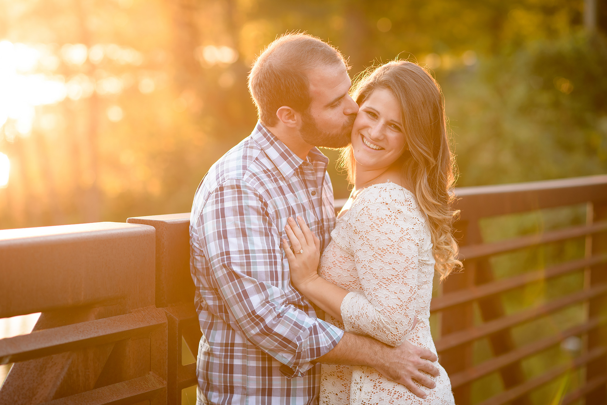 engagement shoot in downtown acworth and acworth beach