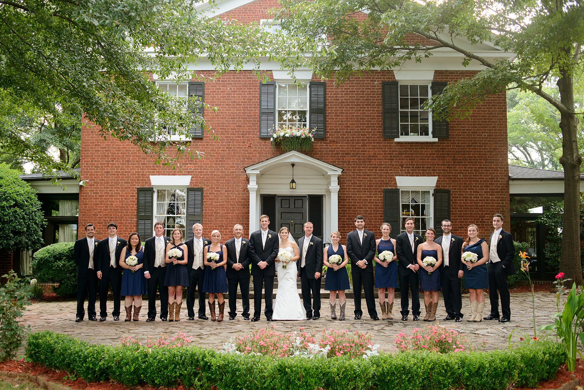 wedding reception at the gardens at great oaks in roswell, ga